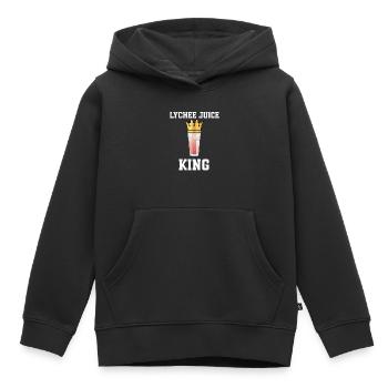 Lychee Saft König - Kinder Premium Organic Hoodie - Schwarz - Vorne - AI Model Kid Male (0cm)