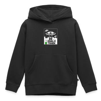 Alien Gift Extraterrestrial Ufo Area 51 Sci-fi - Kids Premium Organic Hoodie - black - Front - AI Model Kid Male (0cm)