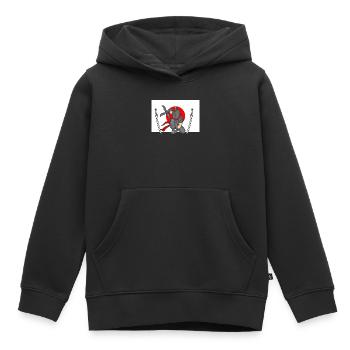 Ninja - Kinder Premium Organic Hoodie - Schwarz - Vorne - AI Model Kid Male (0cm)