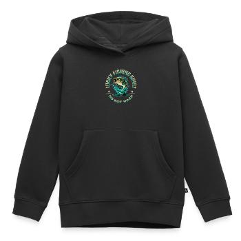 Glückliches Angelhemd Nicht waschen - Kinder Premium Organic Hoodie - Schwarz - Vorne - AI Model Kid Male (0cm)