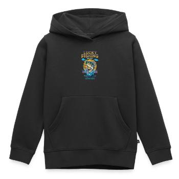 Glückliches Angelhemd Nicht waschen - Kinder Premium Organic Hoodie - Schwarz - Vorne - AI Model Kid Male (0cm)