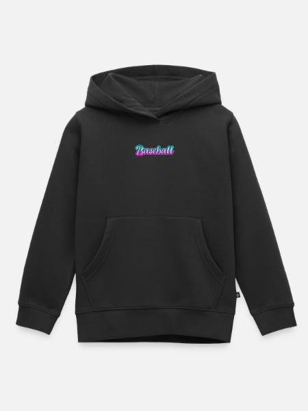 Baseball - Kinder Premium Organic Hoodie - Schwarz