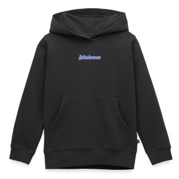 Nager - Sweat Premium à capuche enfant bio - noir - Devant - AI Model Kid Male (0cm)