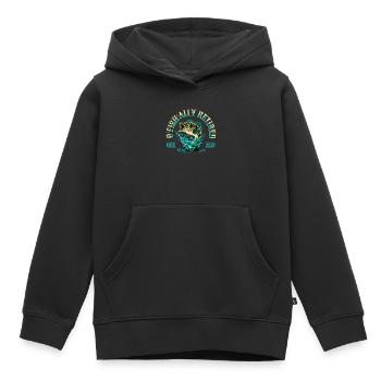 O Fish Ally im Ruhestand - Kinder Premium Organic Hoodie - Schwarz - Vorne - AI Model Kid Male (0cm)