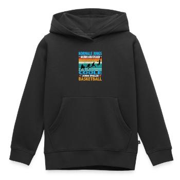 Basketball Dunking Spieler Korbleger Spruch - Kinder Premium Organic Hoodie - Schwarz - Vorne - AI Model Kid Male (0cm)