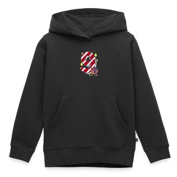 9 Years Old Dinosaur American Football 9th B-day - Kids Premium Organic Hoodie - black - Front - AI Model Kid Male (0cm)