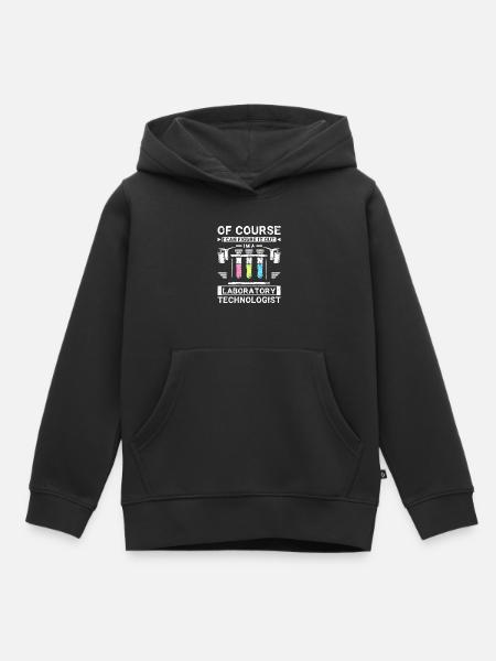 Funny laboratory technologist - Kinder Premium Organic Hoodie - Schwarz