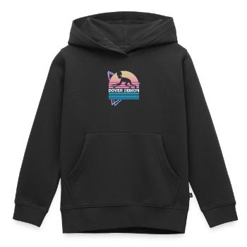 Dover Demon Cryptozoologie Rétro - Sweat Premium à capuche enfant bio - noir - Devant - AI Model Kid Male (0cm)