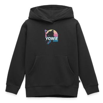 Yowie Cryptid Cryptozoologie Rétro - Sweat Premium à capuche enfant bio - noir - Devant - AI Model Kid Male (0cm)