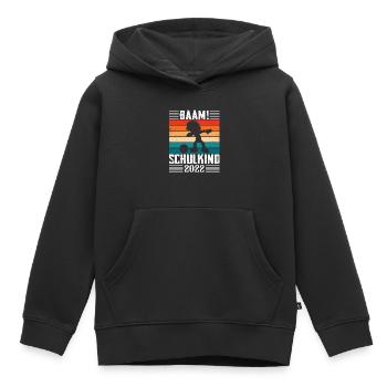 Schulkind 2022 - Kinder Premium Organic Hoodie - Schwarz - Vorne - AI Model Kid Male (0cm)