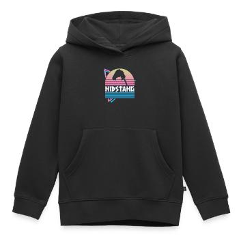 Nidstang Mythologie nordique Païen germanique - Sweat Premium à capuche enfant bio - noir - Devant - AI Model Kid Male (0cm)