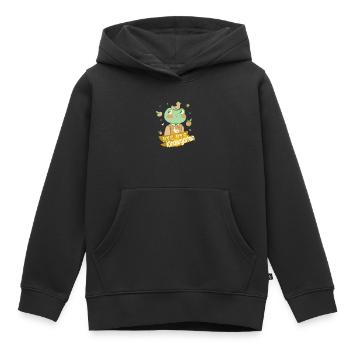 Endlich Schulkind, Einschulung - Kinder Premium Organic Hoodie - Schwarz - Vorne - AI Model Kid Male (0cm)