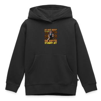 Du Bist Nicht Du Wenn Die Kette Stumpf Ist Förster - Kinder Premium Organic Hoodie - Schwarz - Vorne - AI Model Kid Male (0cm)