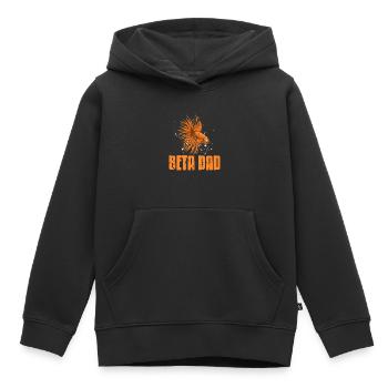 Vintage Fishing Designs BETA Dad T-Shirt Present - Kinder Premium Organic Hoodie - Schwarz - Vorne - AI Model Kid Male (0cm)