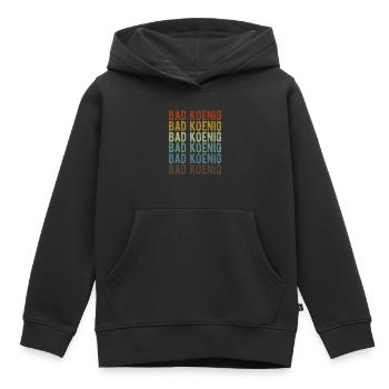 Bad Koenig Stadt Retro Vintage - Kinder Premium Organic Hoodie - Schwarz - Vorne - AI Model Kid Male (0cm)