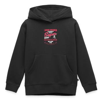 Constructeurs d’échafaudages - Sweat Premium à capuche enfant bio - noir - Devant - AI Model Kid Male (0cm)