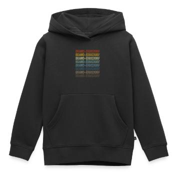 Brand-Erbisdorf City Retro Vintage - Kids Premium Organic Hoodie - black - Front - AI Model Kid Male (0cm)
