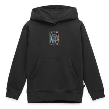 Les enseignants présentent le cours de formation des enseignants école d’enseignants - Sweat Premium à capuche enfant bio - noir - Devant - AI Model Kid Male (0cm)