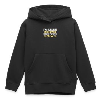 Ich bin Jetzt Noch Mehr Pleite Hausbesitzer - Kinder Premium Organic Hoodie - Schwarz - Vorne - AI Model Kid Male (0cm)