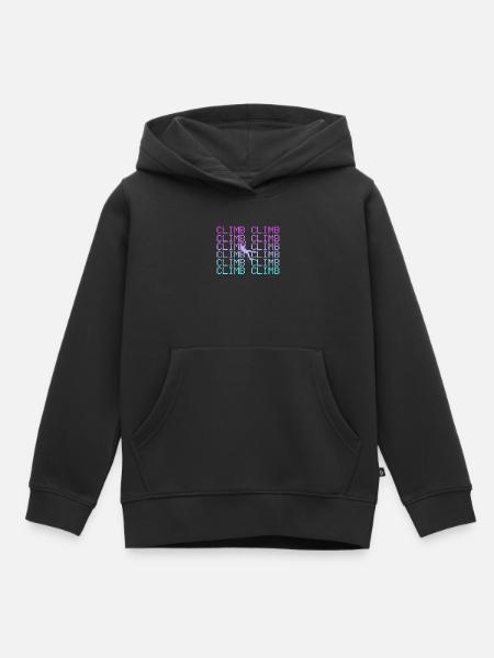 Klettern - Kinder Premium Organic Hoodie - Schwarz