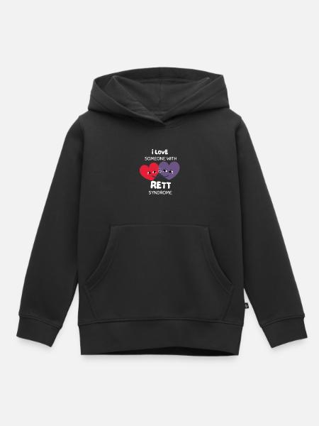 Rett Syndrome RTT Awareness Warrior Support - Kids Premium Organic Hoodie - black