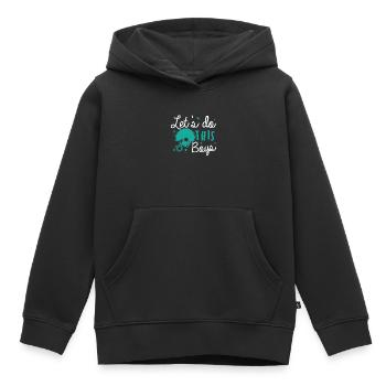 Faisons This Boys America Sport Touchdown - Sweat Premium à capuche enfant bio - noir - Devant - AI Model Kid Male (0cm)