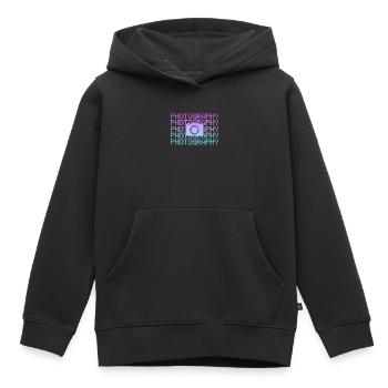 Fotografie - Kinder Premium Organic Hoodie - Schwarz - Vorne - AI Model Kid Male (0cm)