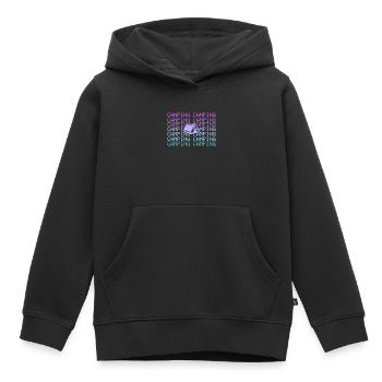 Camping - Sweat Premium à capuche enfant bio - noir - Devant - AI Model Kid Male (0cm)