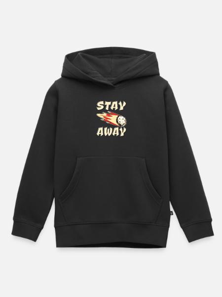 ASTEROID STAY AWAY - Kinder Premium Organic Hoodie - Schwarz