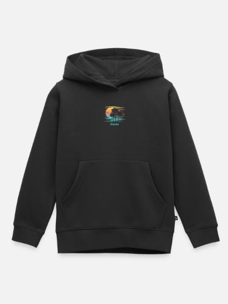 Macao Stilvoller Souvenirurlaub - Kinder Premium Organic Hoodie - Schwarz