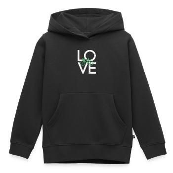 Bicyclette - Sweat Premium à capuche enfant bio - noir - Devant - AI Model Kid Male (0cm)