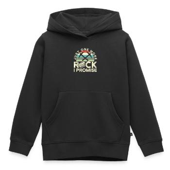 Drôle de chasse aux rochers Géologue Chasseur de roches - Sweat Premium à capuche enfant bio - noir - Devant - AI Model Kid Male (0cm)