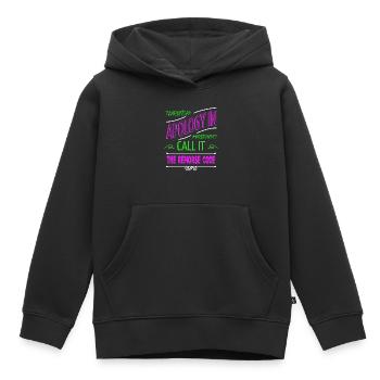 langage informatique de programmation d’étudiants - Sweat Premium à capuche enfant bio - noir - Devant - AI Model Kid Male (0cm)