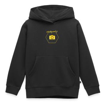 Fotografie - Kinder Premium Organic Hoodie - Schwarz - Vorne - AI Model Kid Male (0cm)