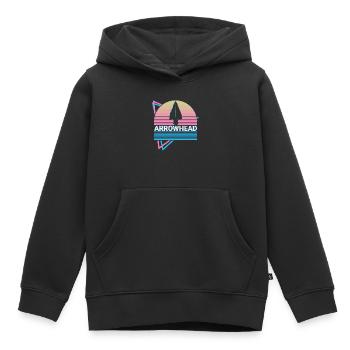 Arrowhead Retro - Kids Premium Organic Hoodie - black - Front - AI Model Kid Male (0cm)