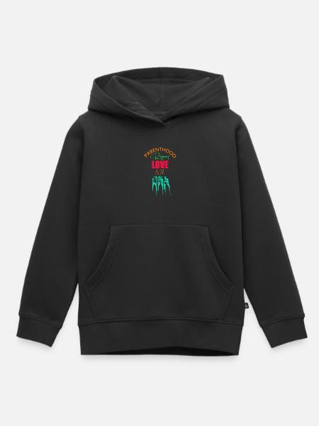 Jour de l’adoption, la parentalité exige de l’amour et non de l’ADN - Sweat Premium à capuche enfant bio - noir