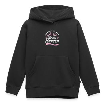 Cancer Du Sein Octobre Rose. - Sweat Premium à capuche enfant bio - noir - Devant - AI Model Kid Male (0cm)