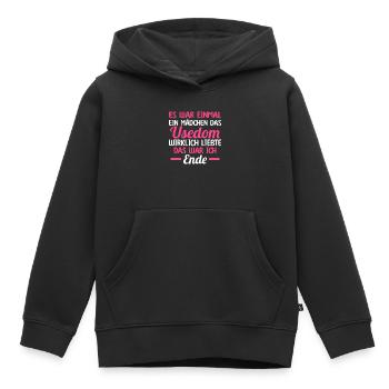 Ostsee Usedom - Kinder Premium Organic Hoodie - Schwarz - Vorne - AI Model Kid Male (0cm)