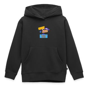 Kontrollen tägliche Routine - Kinder Premium Organic Hoodie - Schwarz - Vorne - AI Model Kid Male (0cm)
