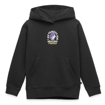 Qigong Kampfkunst Atmung Qi Gong - Kinder Premium Organic Hoodie - Schwarz - Vorne - AI Model Kid Male (0cm)