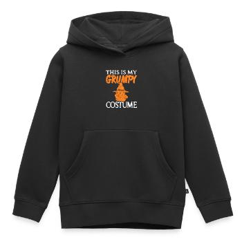This Is My Grumpy Costume Funny Retro Halloween - Kids Premium Organic Hoodie - black - Front - AI Model Kid Male (0cm)