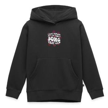 Coquette Esthétique Centre-ville - Sweat Premium à capuche enfant bio - noir - Devant - AI Model Kid Male (0cm)