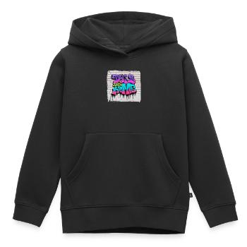 Esthétique Zombiecore - Sweat Premium à capuche enfant bio - noir - Devant - AI Model Kid Male (0cm)