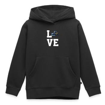 Liebe Walzen - Kinder Premium Organic Hoodie - Schwarz - Vorne - AI Model Kid Male (0cm)