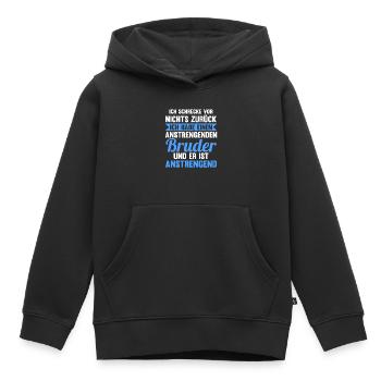 Geschwister Familie Brüder Bruder - Kinder Premium Organic Hoodie - Schwarz - Vorne - AI Model Kid Male (0cm)