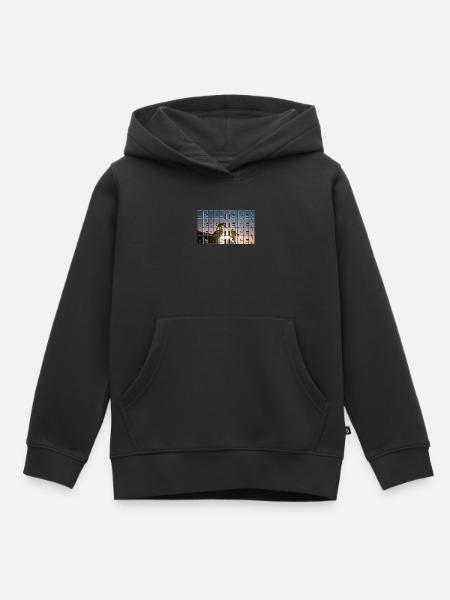 bergsteigen - Kinder Premium Organic Hoodie - Schwarz