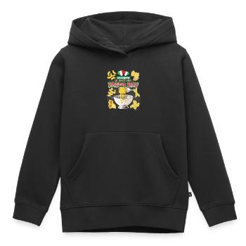 Pasta, Pizza-Pasta, Nudeln, italienische Pasta - Kinder Premium Organic Hoodie - Schwarz - Vorne - AI Model Kid Male (0cm)