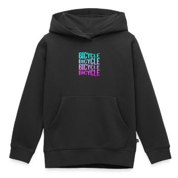 Bicyclette - Sweat Premium à capuche enfant bio - noir - Devant - AI Model Kid Male (0cm)