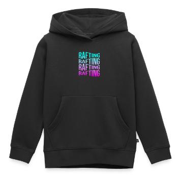 rafting - Kinder Premium Organic Hoodie - Schwarz - Vorne - AI Model Kid Male (0cm)