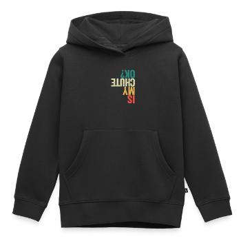 Ist mein Fallschirm in Ordnung Lustig Fallschirm - Kinder Premium Organic Hoodie - Schwarz - Vorne - AI Model Kid Male (0cm)
